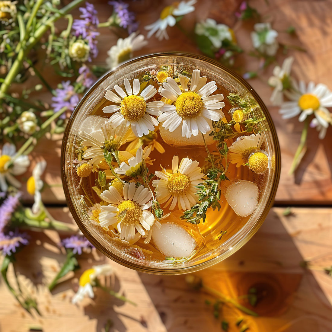 Plant-powered botanical actives in glass bottles surrounded by fresh green leaves for lash and brow growth
