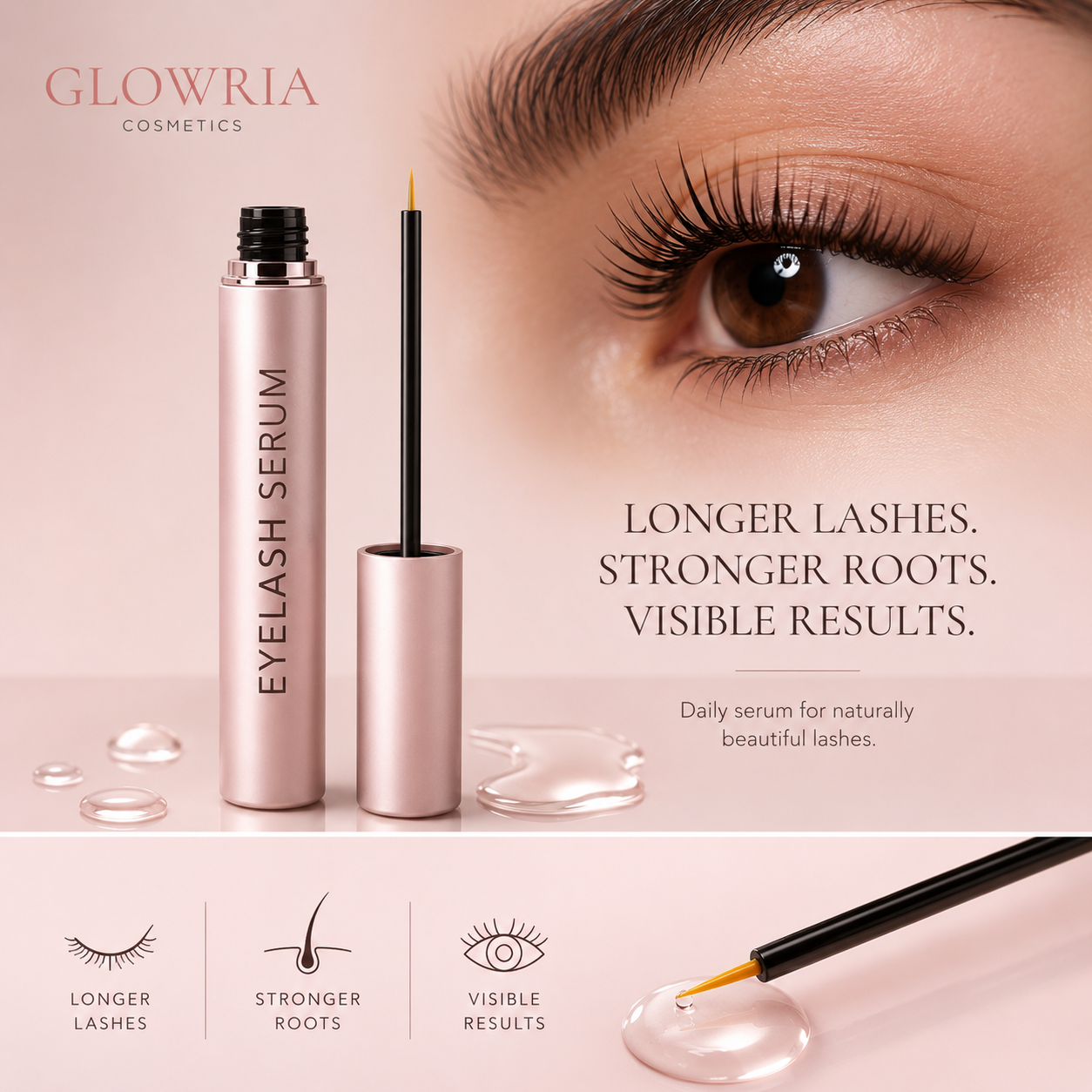 Eyelash & Eyebrow Growth Serum — Prostaglandin-Free Formula